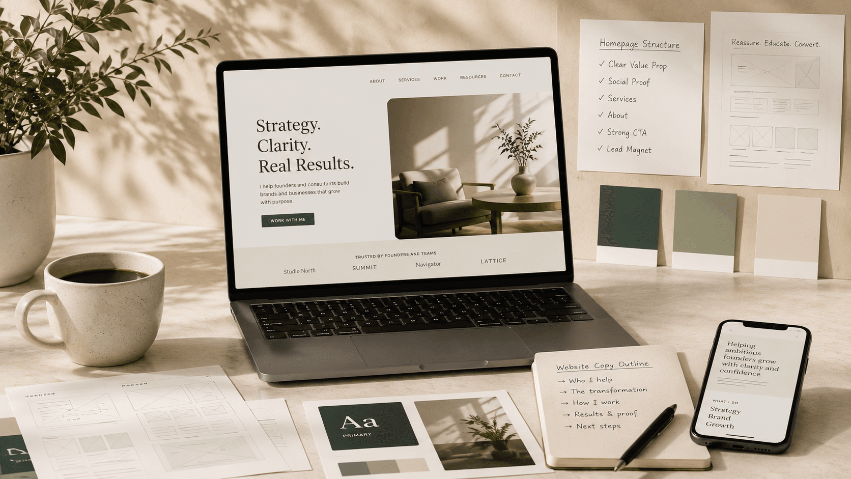 Personal brand website build — custom consulting site by Micah Sulik